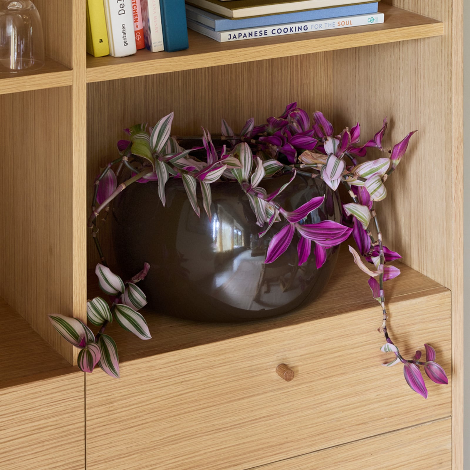 Vaso da fiori Maru blu/marrone Ø 31 cm/Ø 27 cm, set da 2 - Hübsch