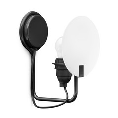 Stilnovo Bugia aplique LED, 1 luz negro
