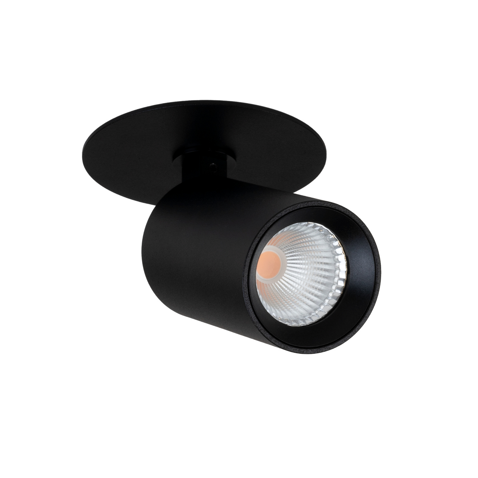 SLC LED-Einbauspot Art, 1-fl., schwarz, 3.000 K, Aluminium