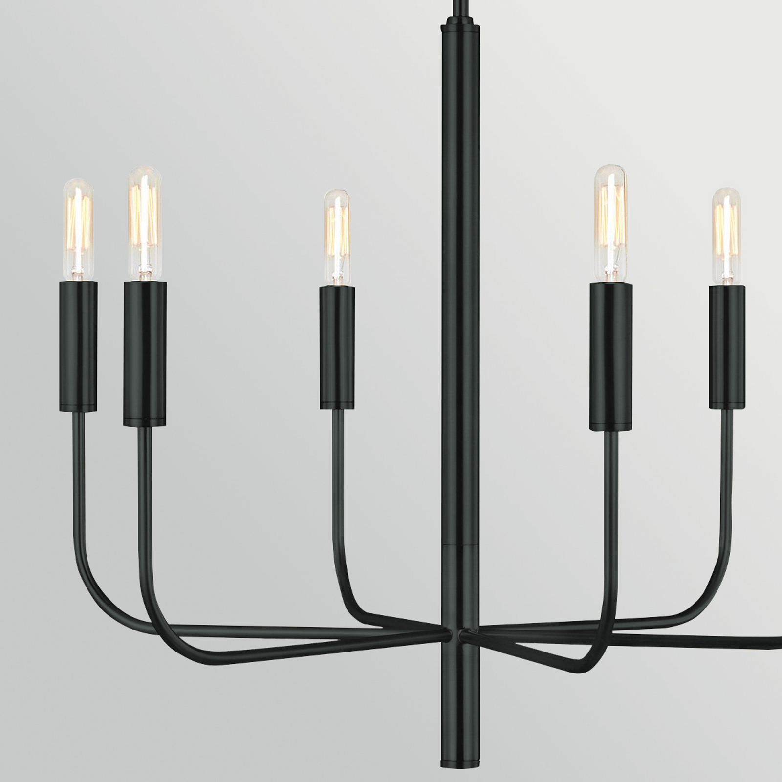 Kronleuchter Brianna, schwarz, Ø 61 cm, 6-flammig, Metall Kronleuchter Brianna, schwarz, Ø 61 cm, 6-flammig, Metall