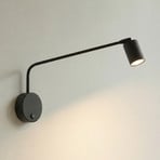 Wandleuchte Nex, schwarz, Metall, Höhe 27 cm, GU10