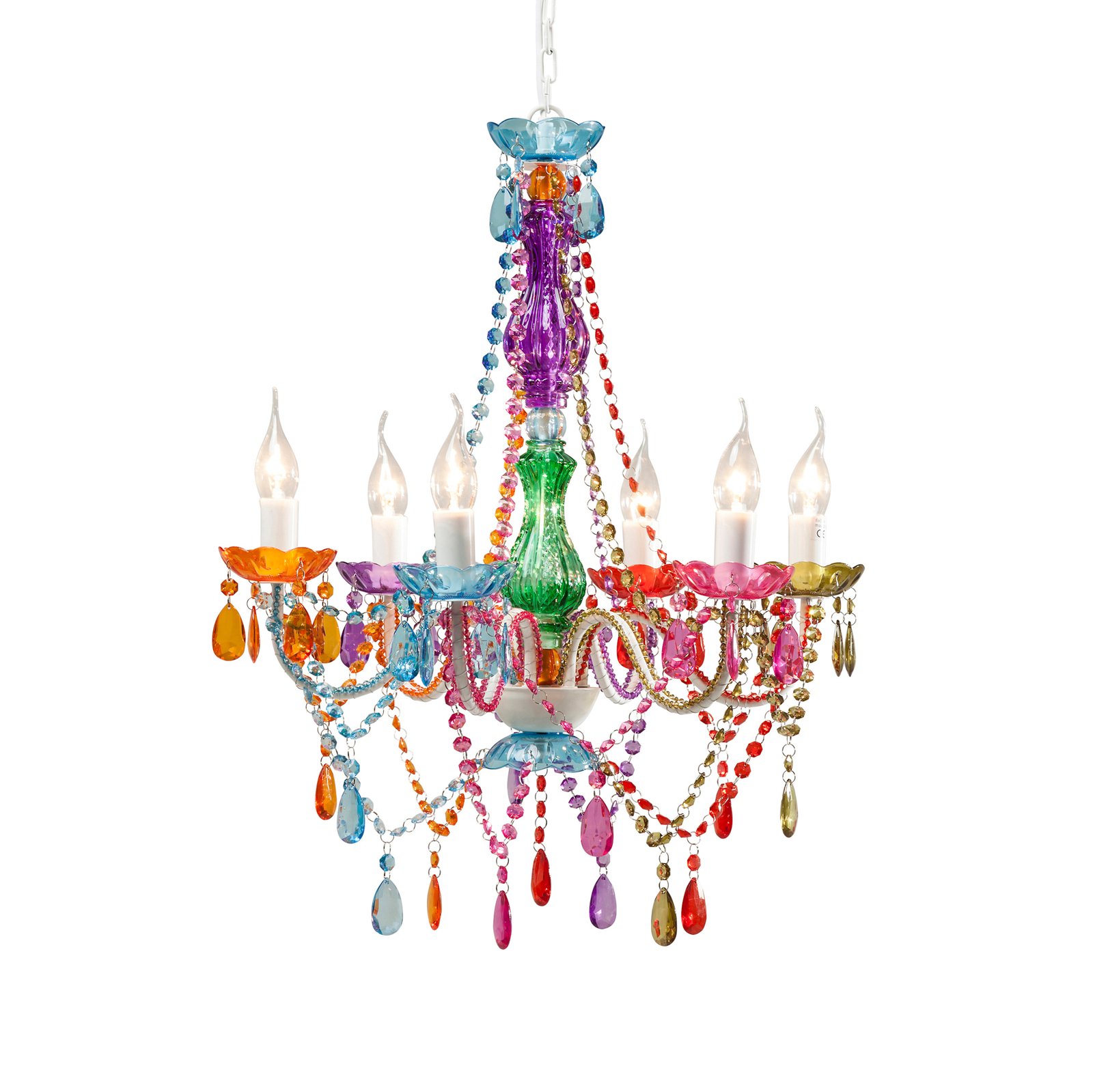 KAREN Starlight Rainbow 6-bulb chandelier