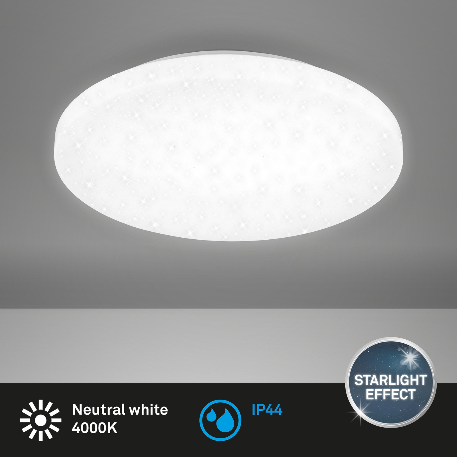 LED-Deckenlampe Case IP44 Sternenhimmel 840 Ø 40cm