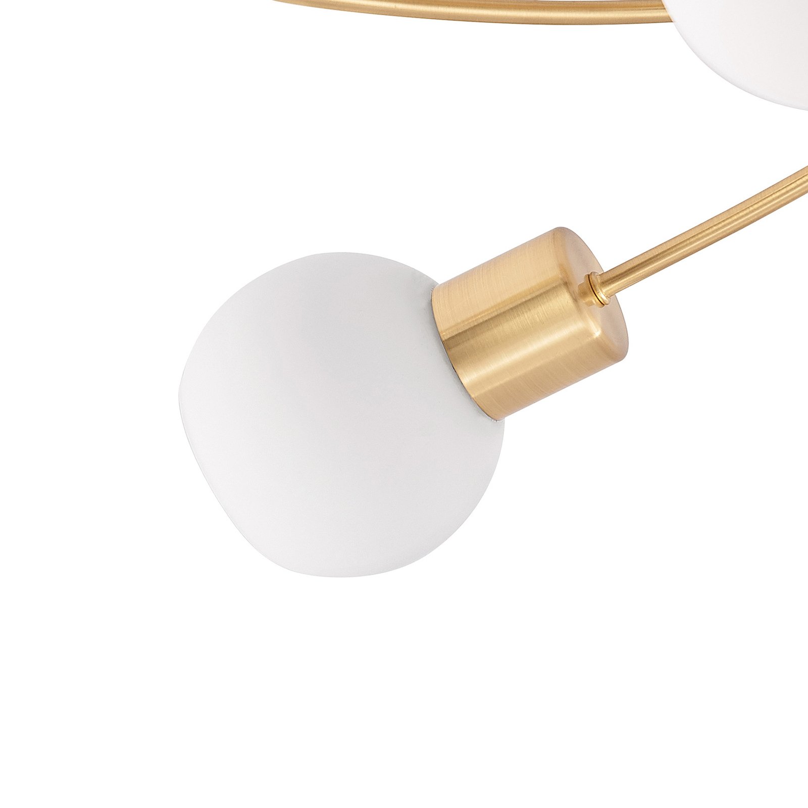 Ciala 7 Deckenleuchte Brass/Opal - Lindby