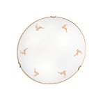 Kolarz aplică de perete Nonna, Ø 40 cm, cerb auriu, sticlă