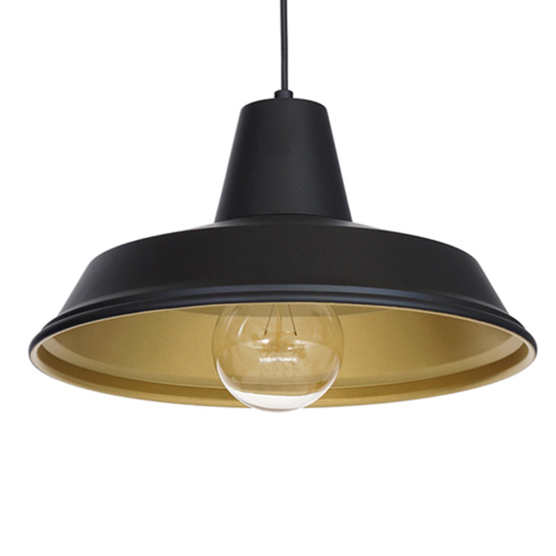 Class hanging light, black/gold