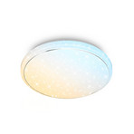 LED plafondlamp Star, wit, sterrendecor, CCT, dimbaar