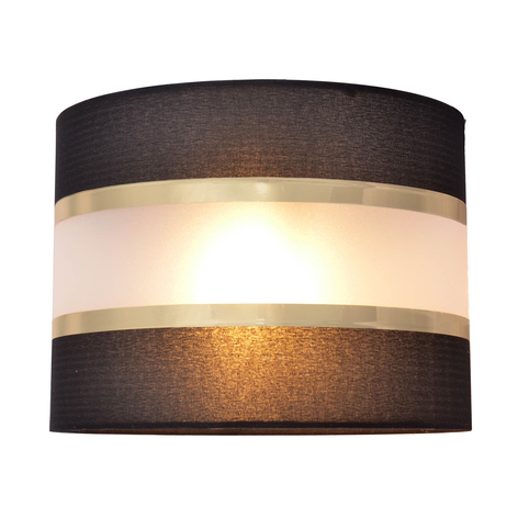 Lampenschirm Helen E27 Ø20/Höhe 15cm schwarz-gold