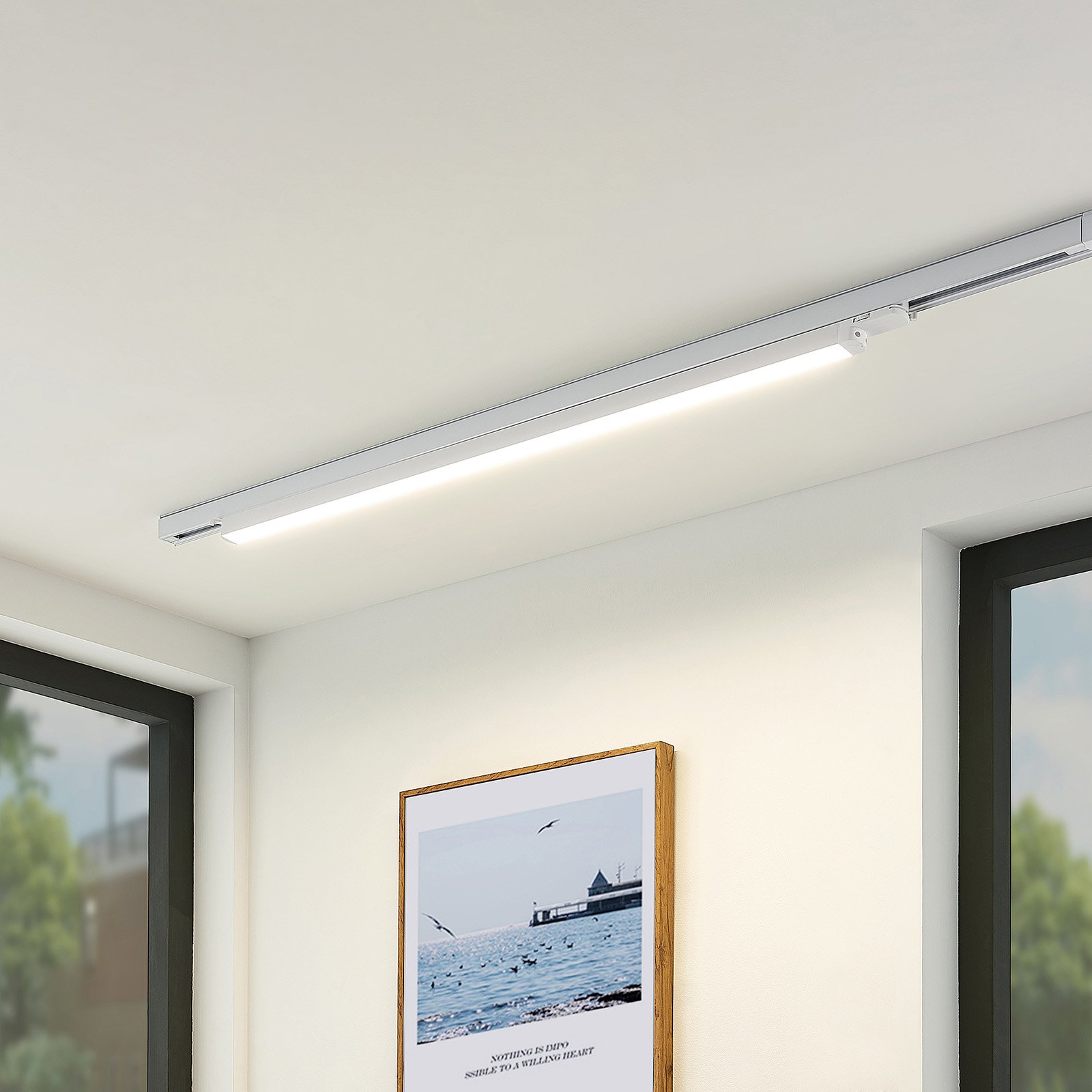 Arcchio LED-Schienenleuchte Harlow, weiß, 109 cm, 4.000 K