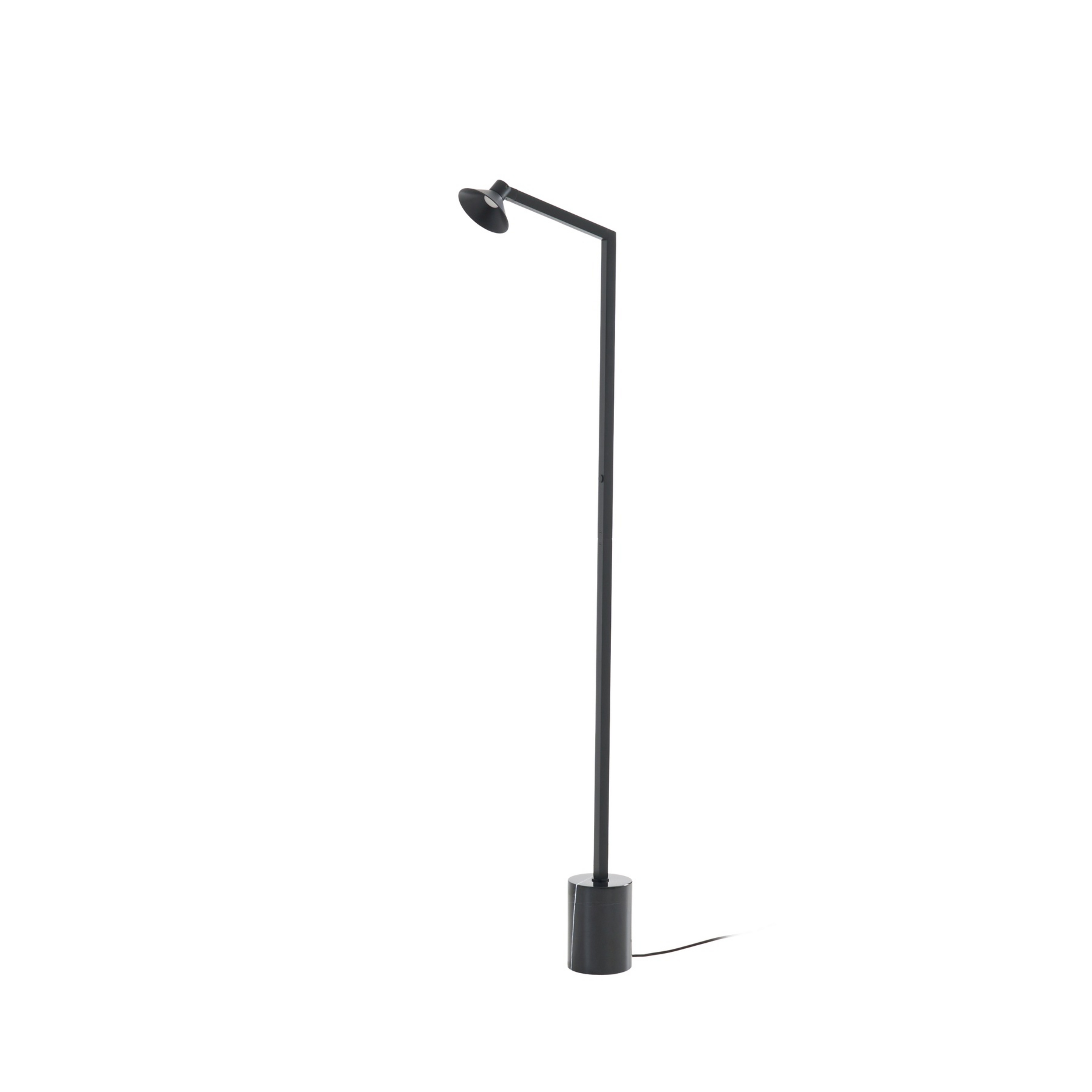 Steve LED floor lamp, 130 cm, black, dimmable - Lucande