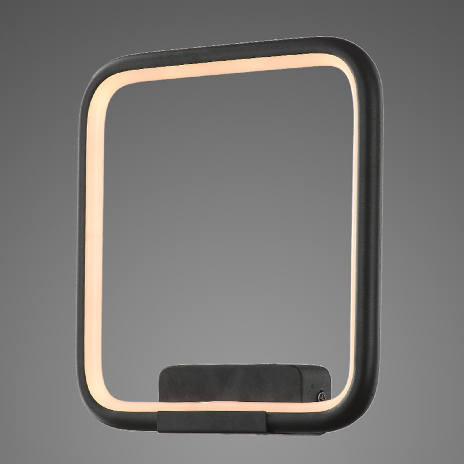 ALTAVOLA DESIGN LA079 LED wall light angular black 3,000 K, for Living / Dining Room, aluminium, silicone, 15 W, energy efficiency: A, W: 28 cm, H: 25 cm