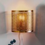 By Rydéns Hermine wall light with cable, brass