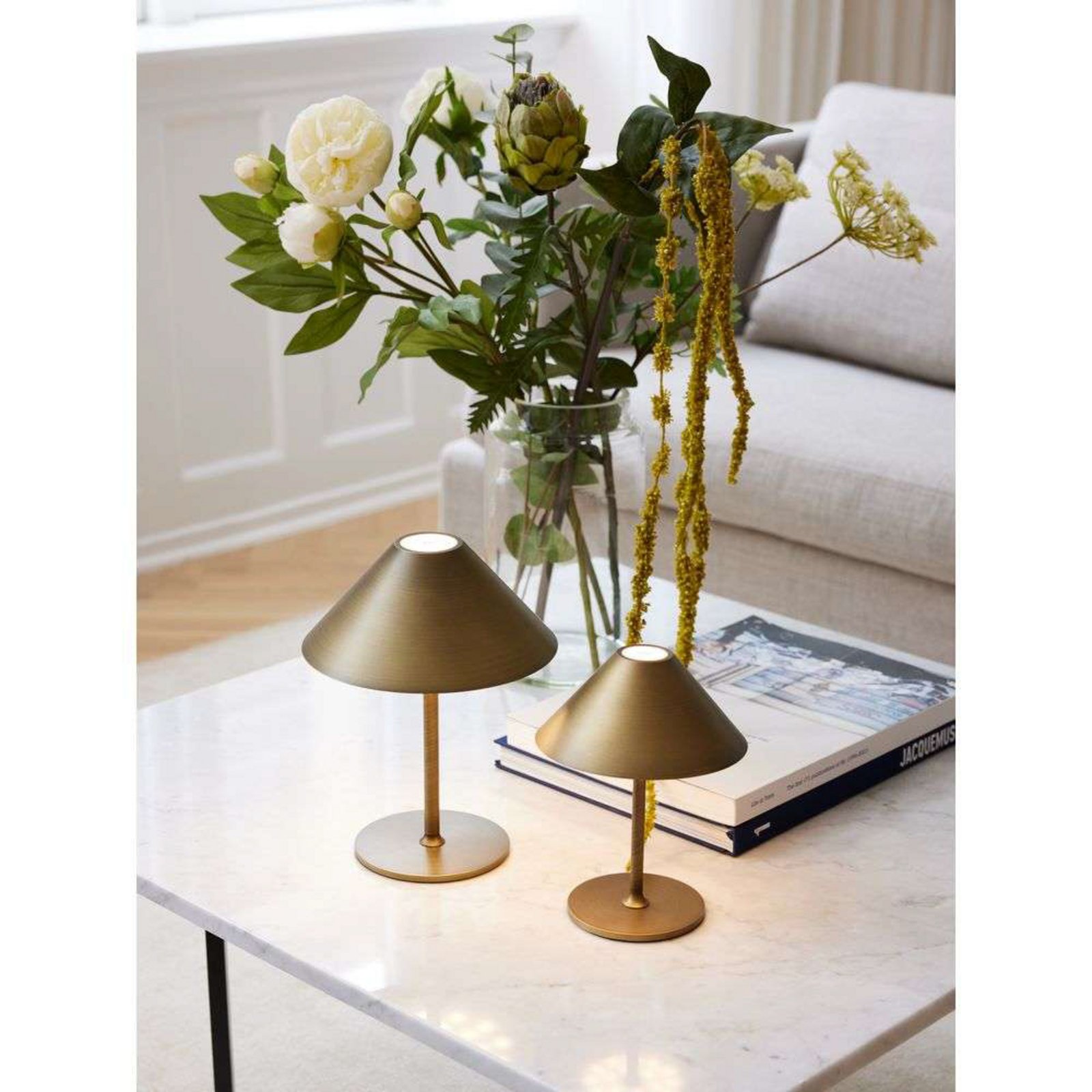 Hygge Portable Table Lamp Ø19 Antique Brass - Halo Design