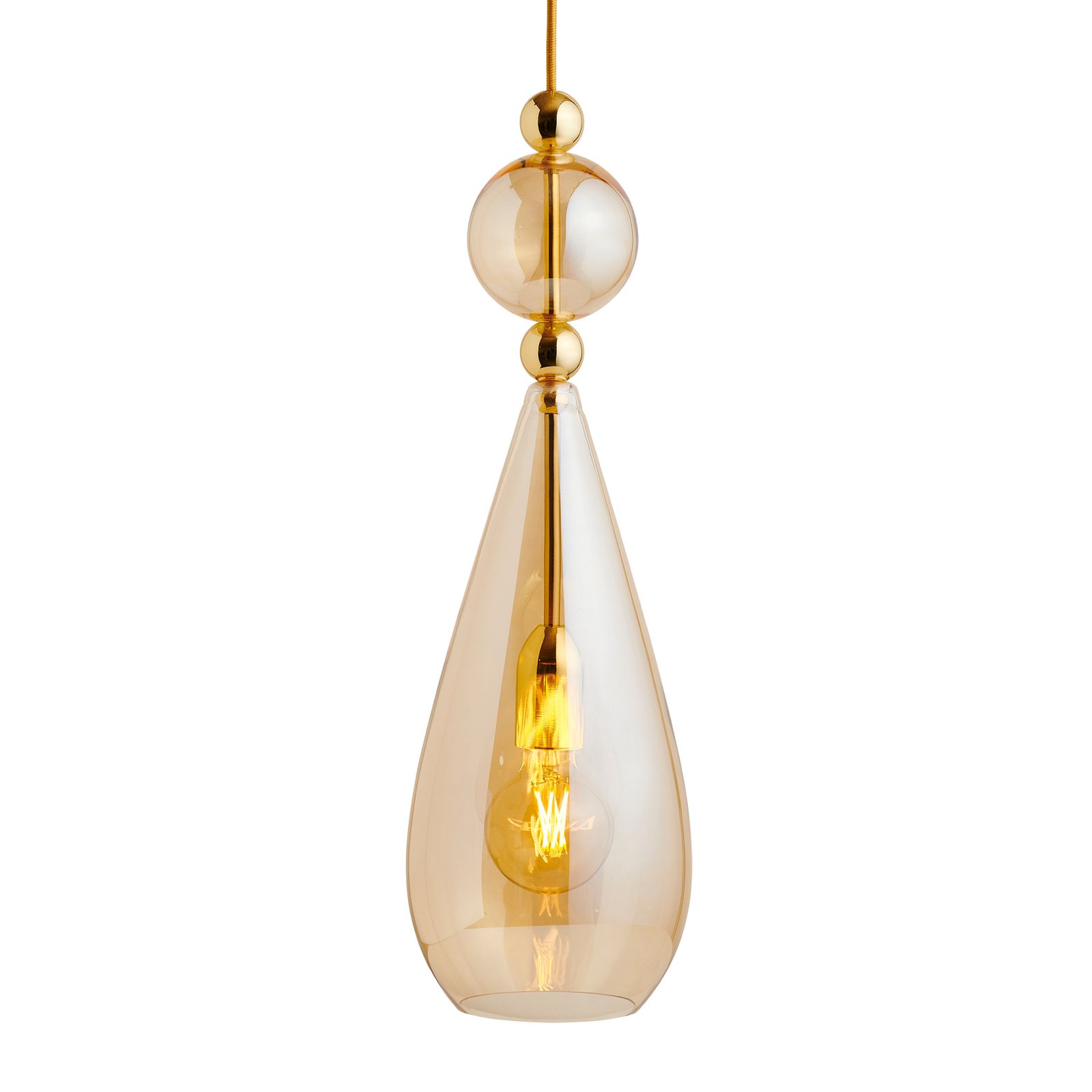 EBB & FLOW Smykke L hanglamp goud goud-rook