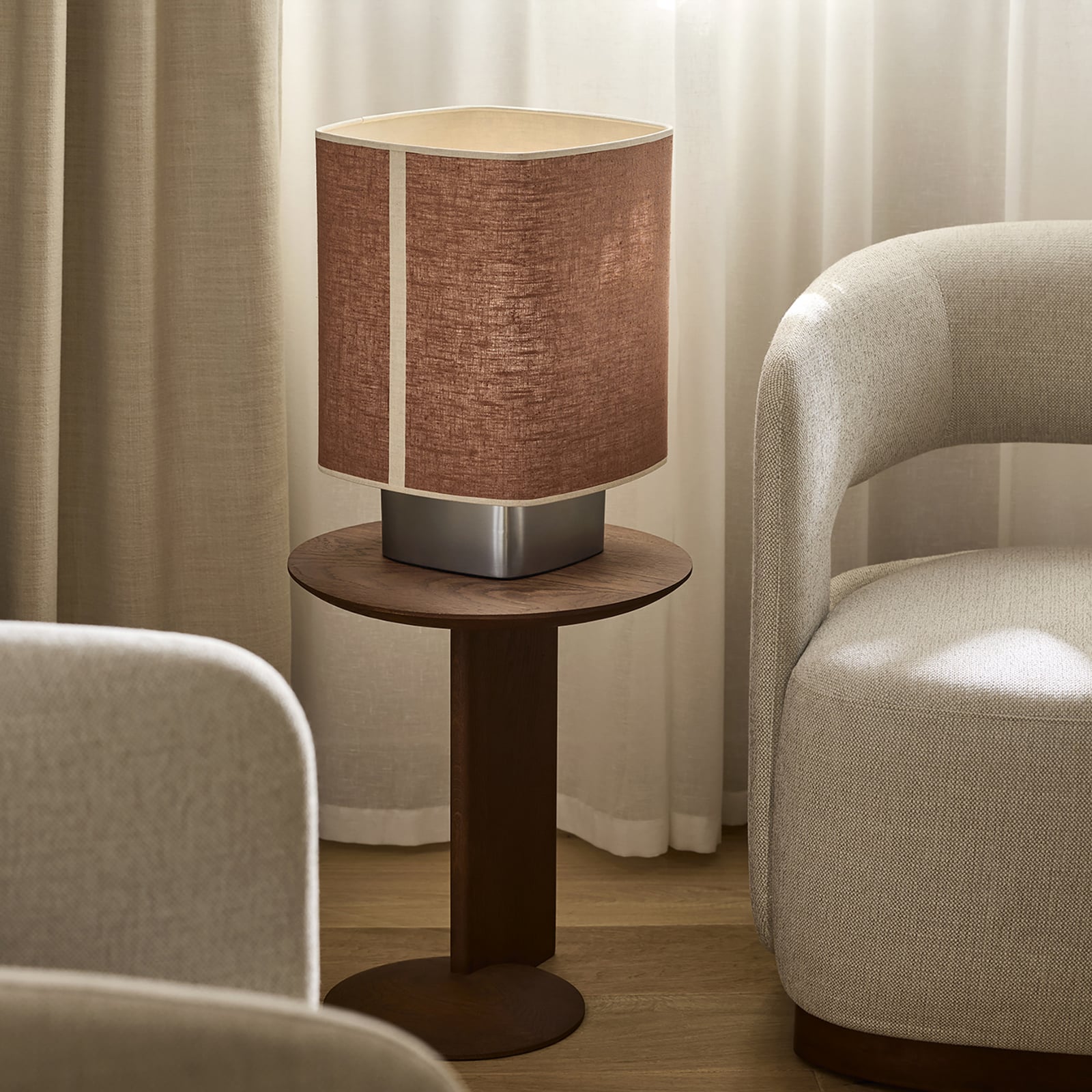 Lampada da tavolo Dolce, marrone sughero - MARKET SET