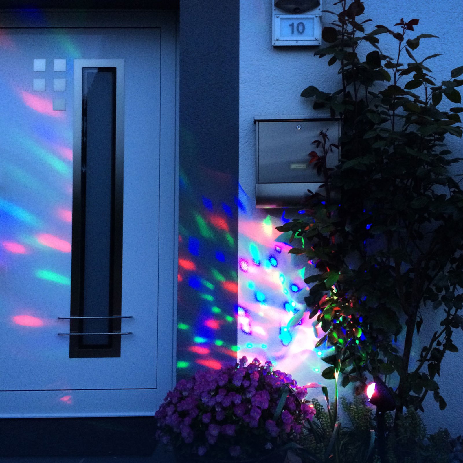 Disco LED-projektorlampe for fasadebelysning