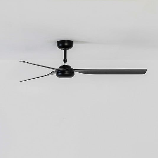 Deckenventilator Punt M, schwarz, DC, leise, 130 cm, Remote