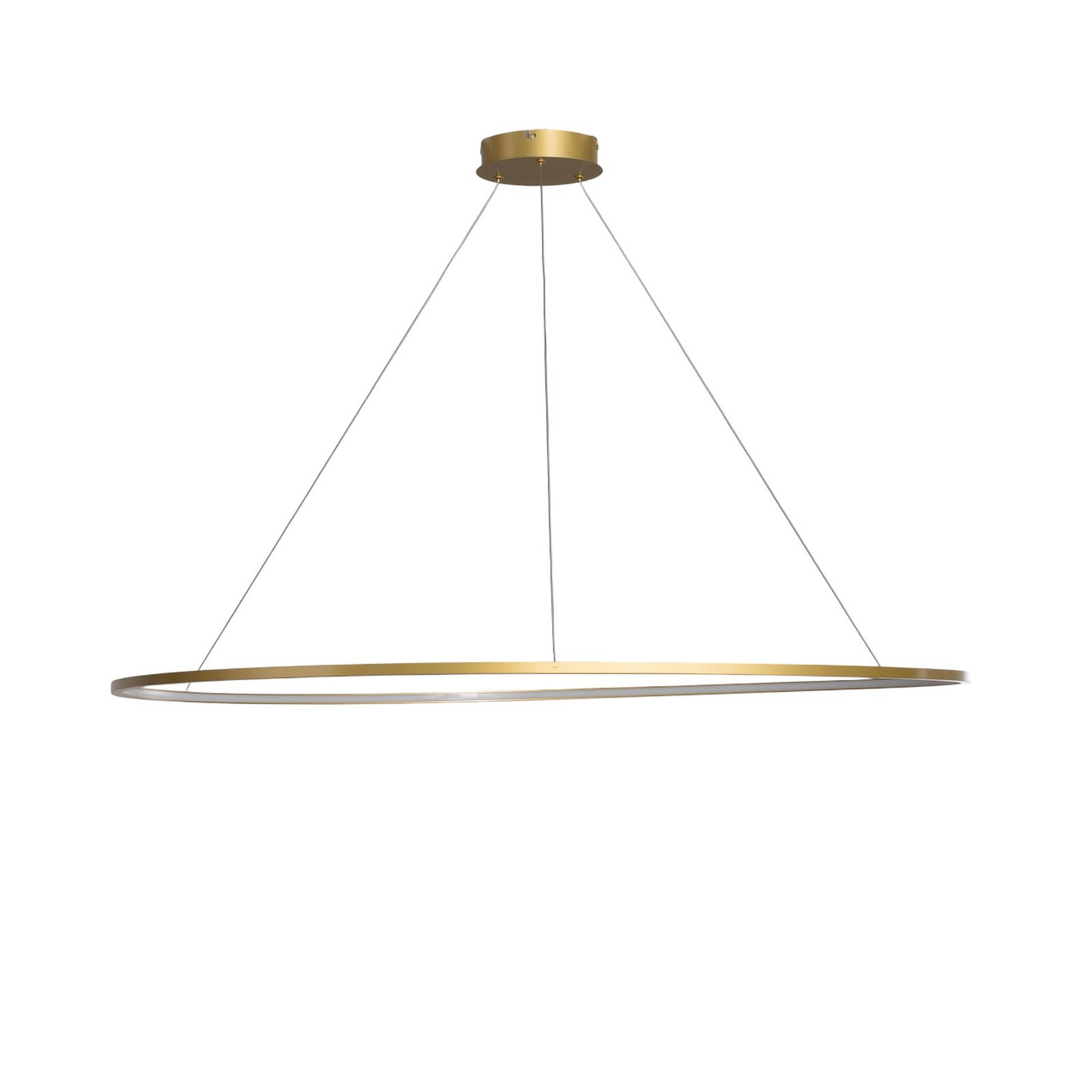 LED-Hängelampe Saturno, Ø 120 cm, goldfarben, 1-fl., 4.000 K