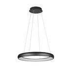 LED pendant light Cardona, Ø 75 cm, black, CCT, metal