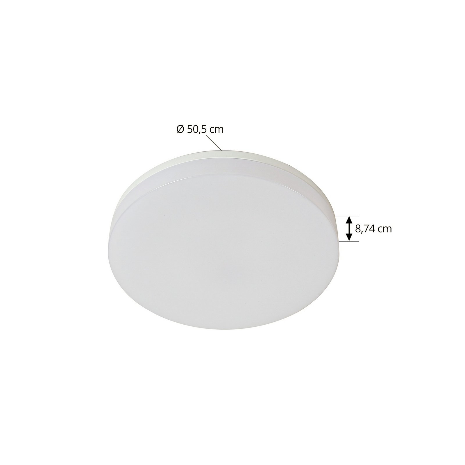 Φωτιστικό οροφής Prios Wynion LED, CCT app, 50 cm