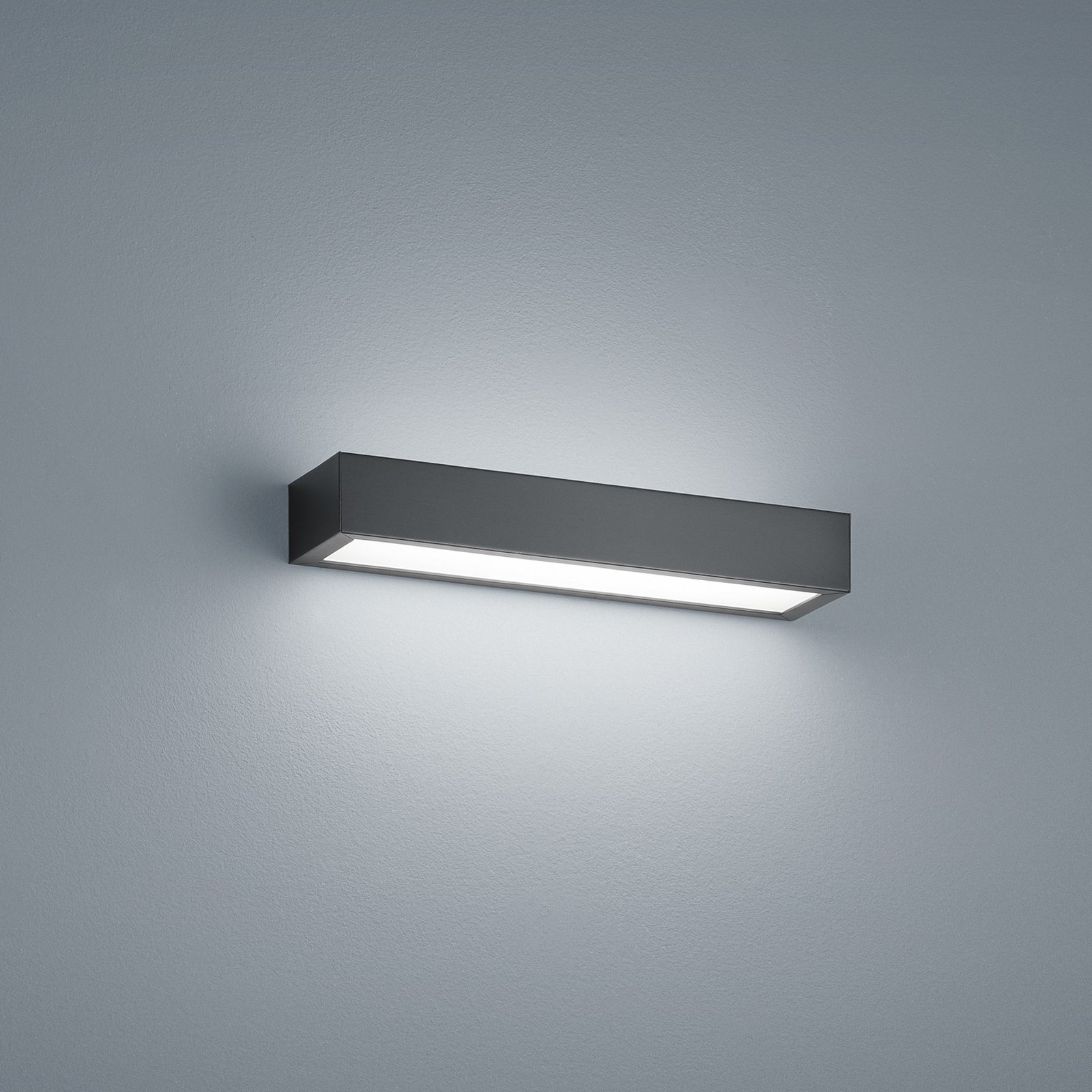 Helestra Theia LED wall light, matt black 30 cm
