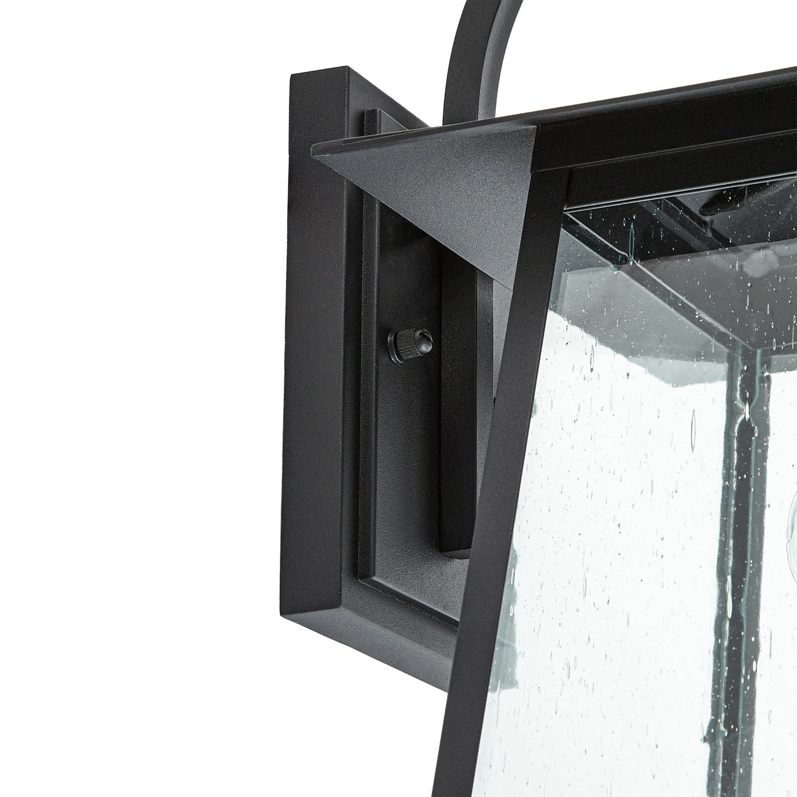 Xavon Vonkajšie nástenné svietidlo, E27, čierne, IP44, lucerna - Lucande