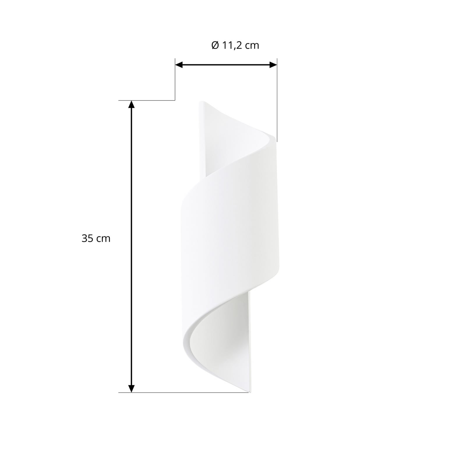 Candeeiro de parede Lindby Desirio, branco, 35 cm, G9, cerâmica Candeeiro de parede Lindby Desirio, branco, 35 cm, G9, cerâmica
