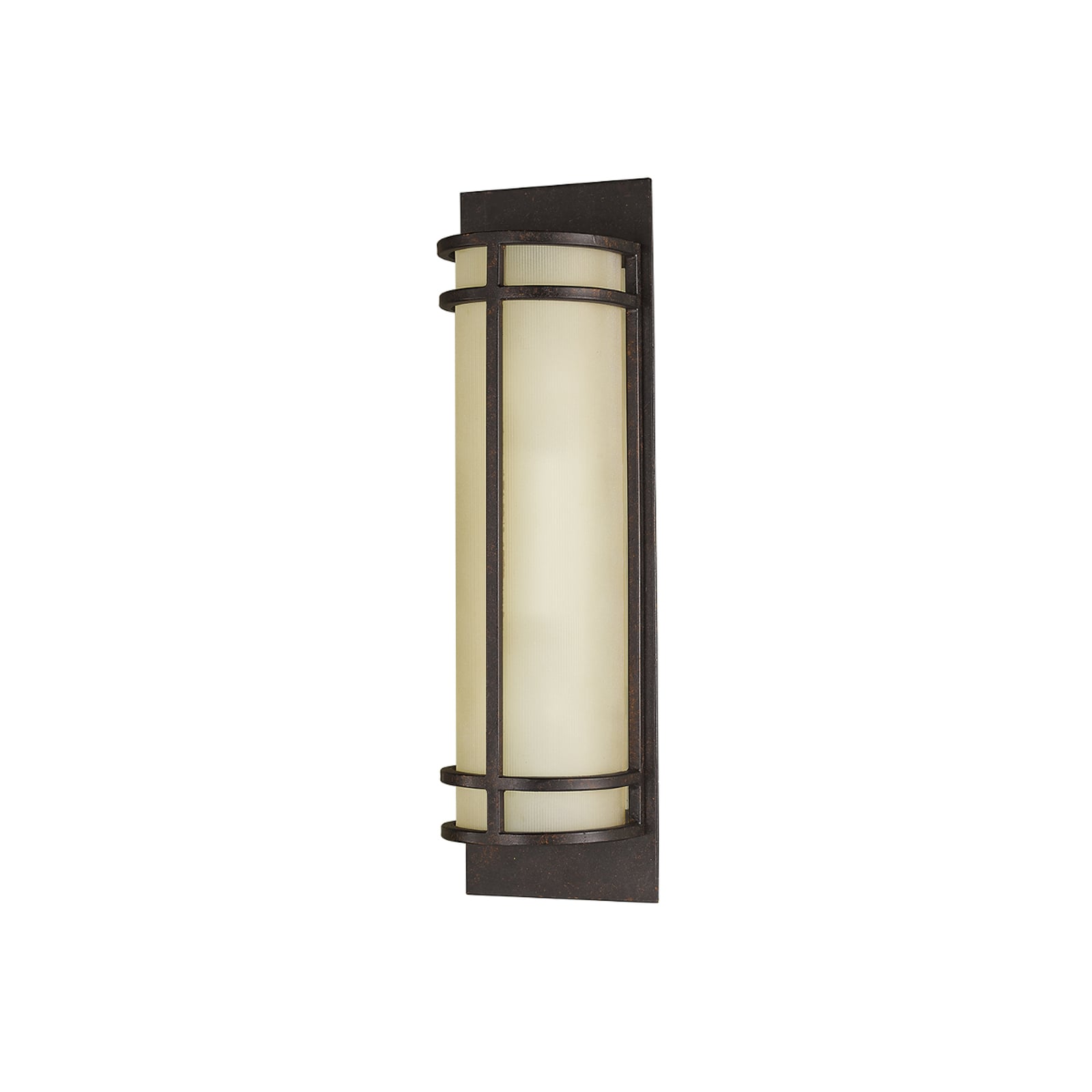 Nástěnné světlo Fusion 2, bronzová/krémová, 43 cm – FEISS