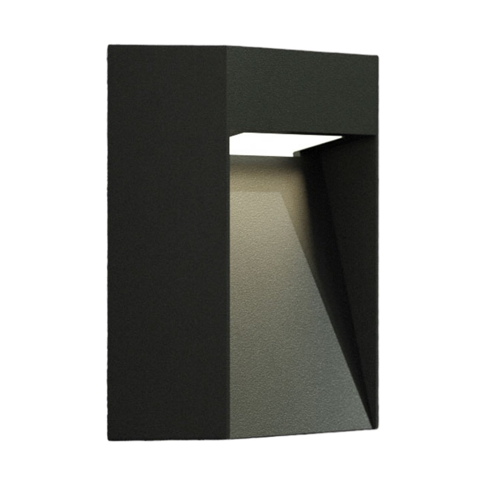 Bene LED Außen Wandleuchte Dark Grey - Lucande