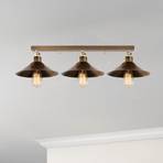 Berceste N-661 ceiling light, gold antique, metal, 3-bulb