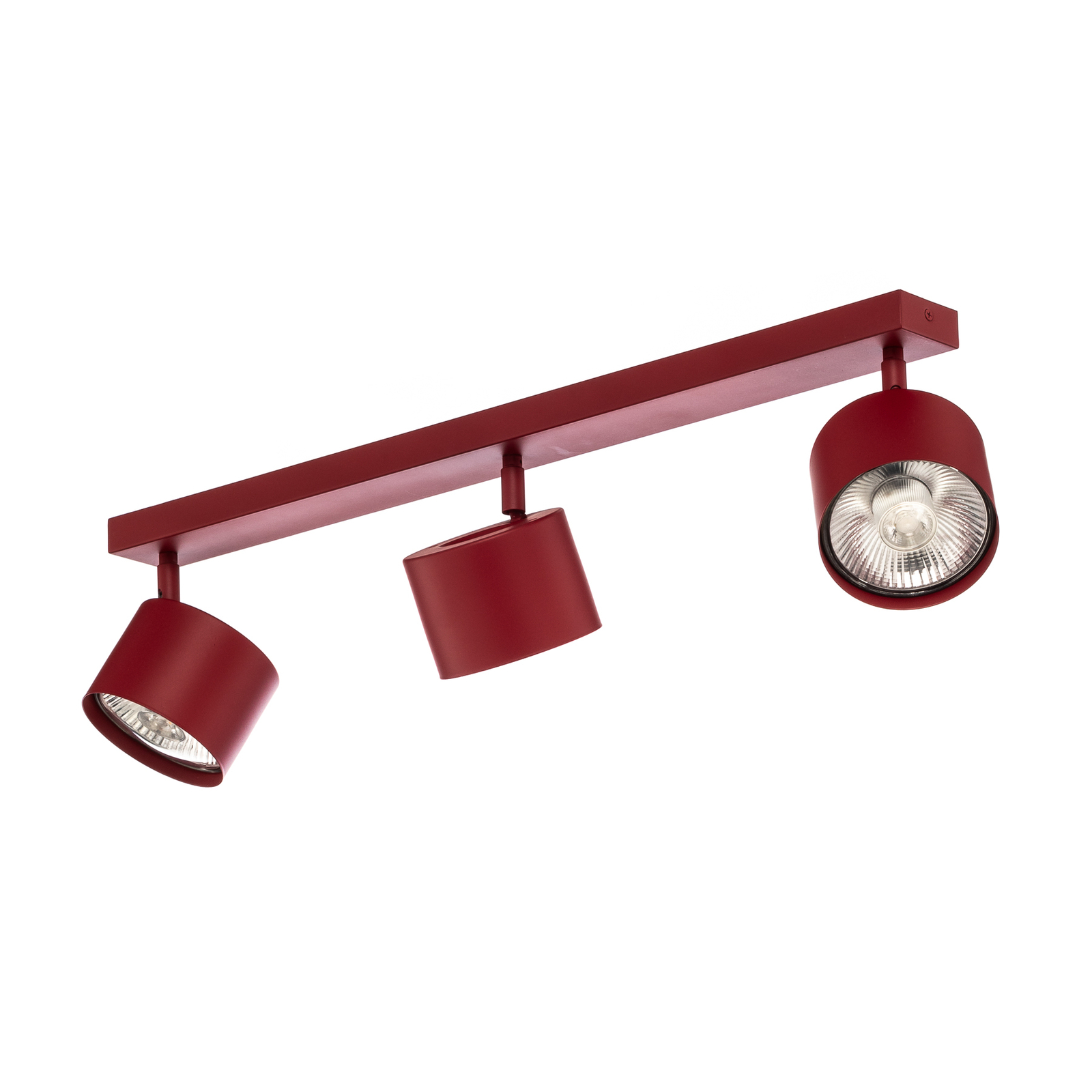 Chloe downlight adjustable 3-bulb, red