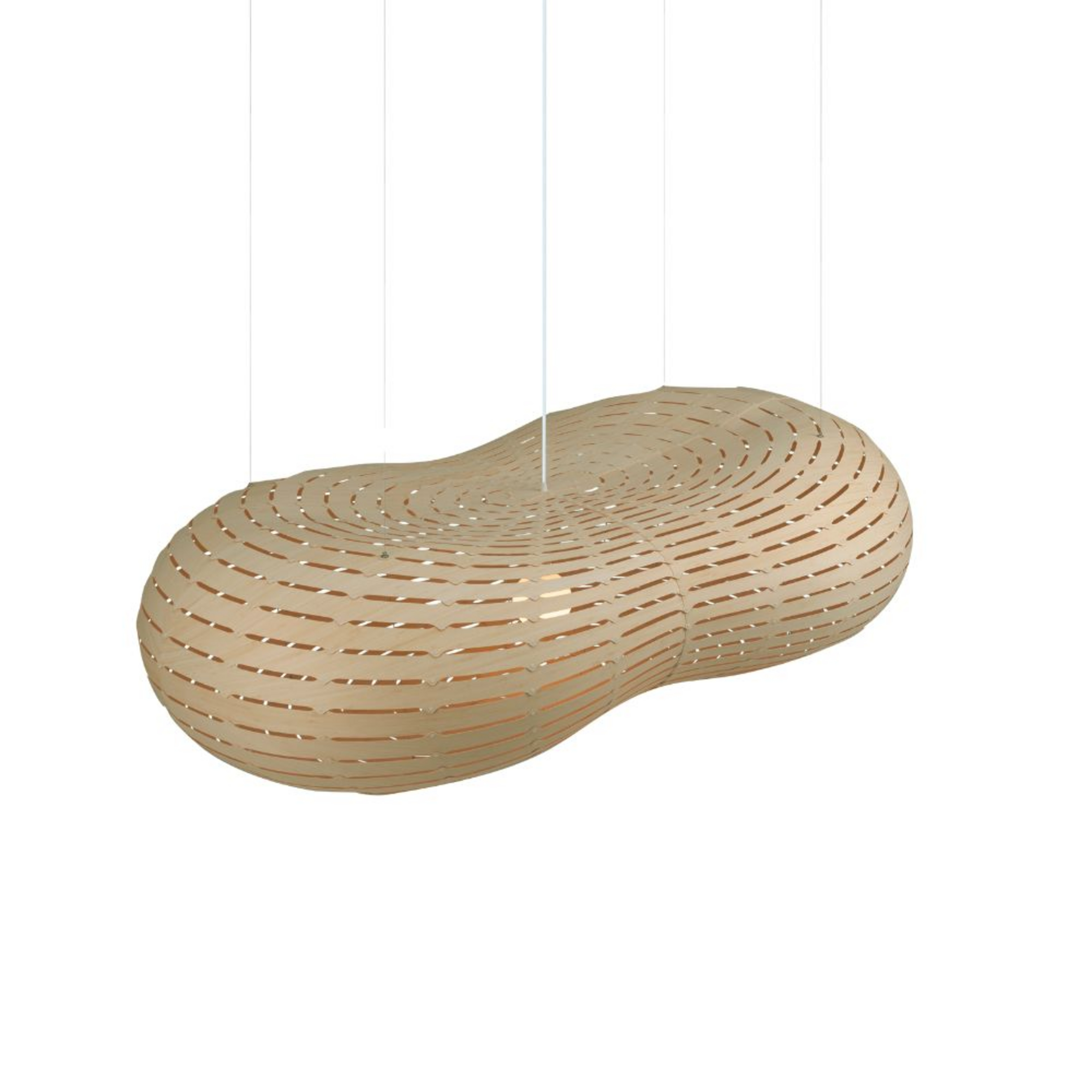 Cloud Pendelleuchte Large Bamboo - David Trubridge