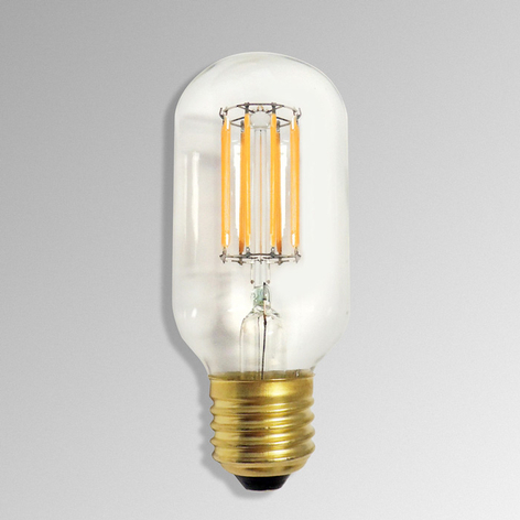 E27 4,7W 922 LED-Röhrenlampe in Kohlefadenoptik