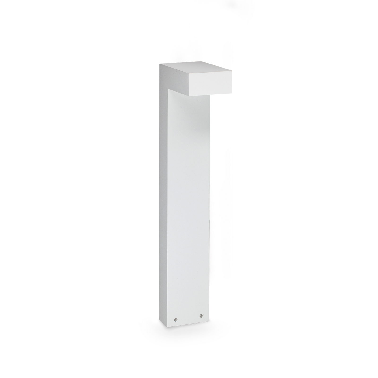 IDEAL LUX LED-väglampa Sirio, vit, höjd 60 cm, metall