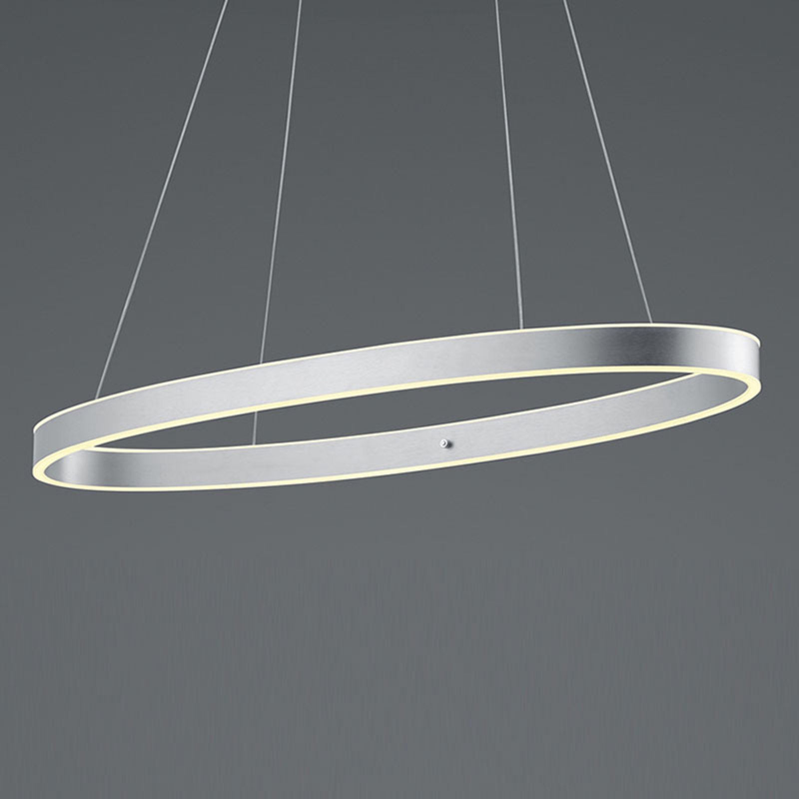Delta LED függő lámpa, kerek, alumínium matt