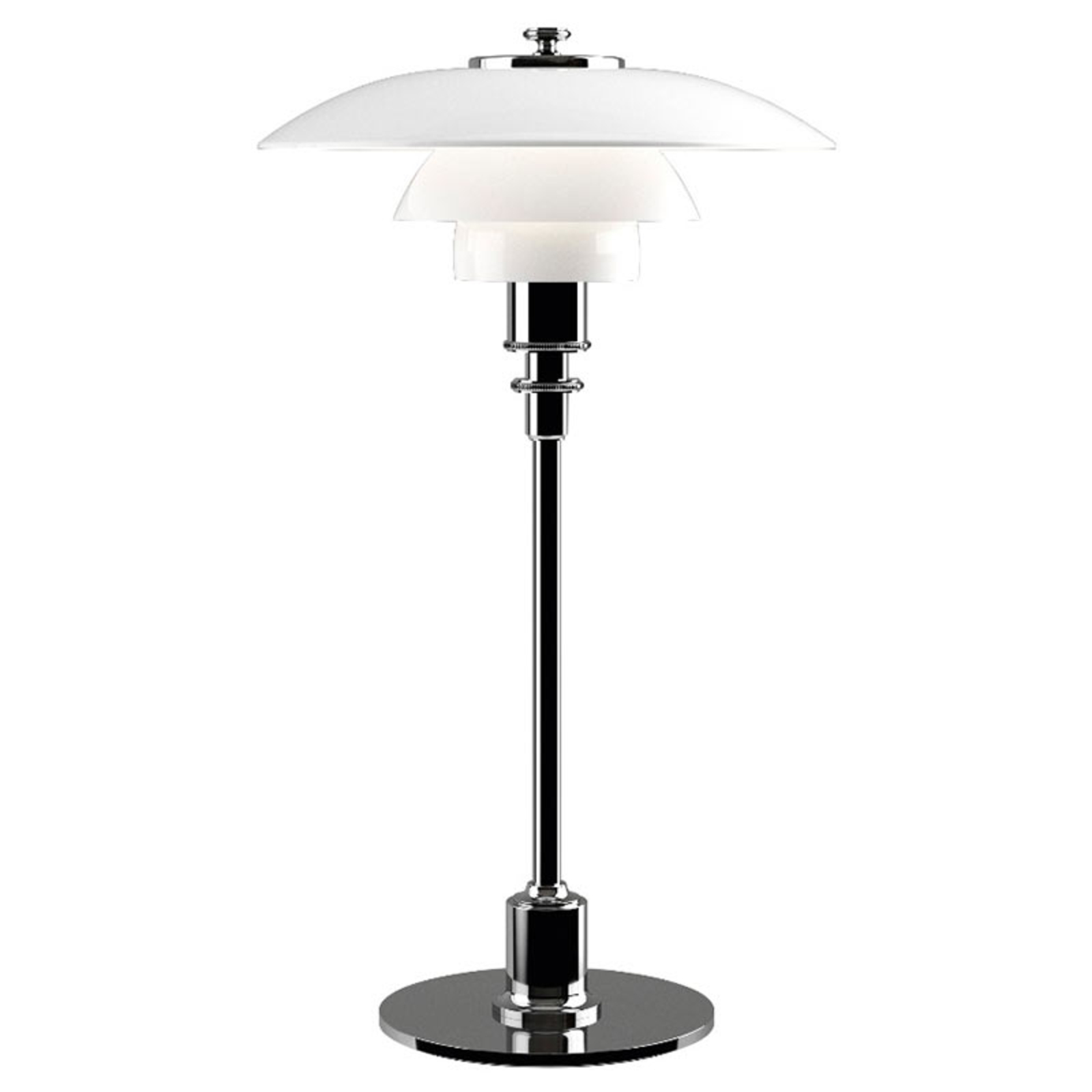 Louis Poulsen PH 2/1 table lamp chrome-plated