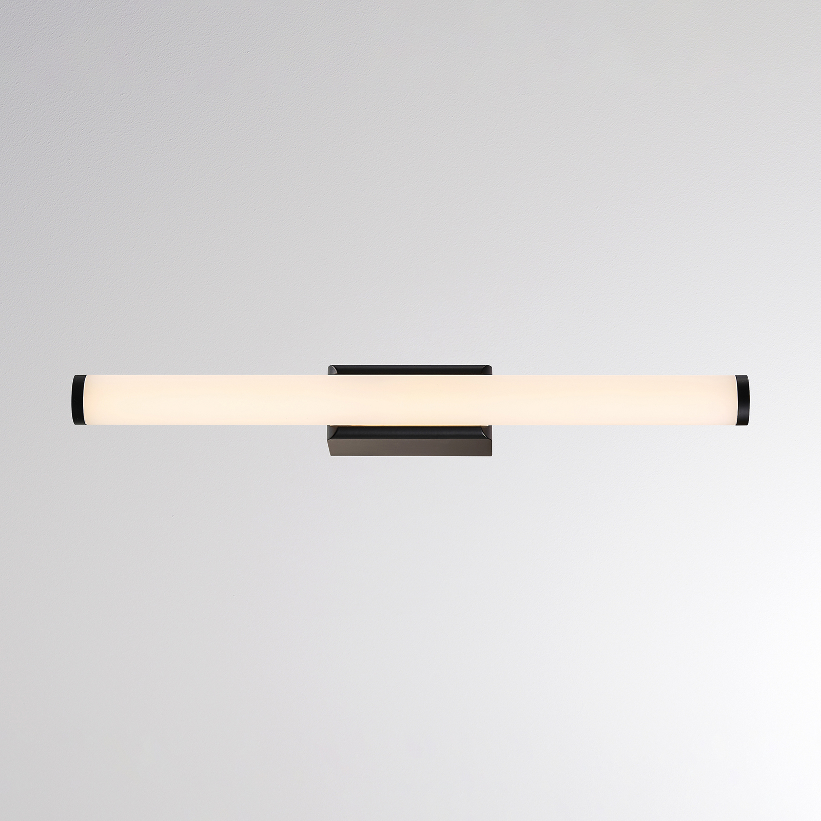 Kinkiet LED VINA S, czarny, szerokość 40 cm, IP44, CCT