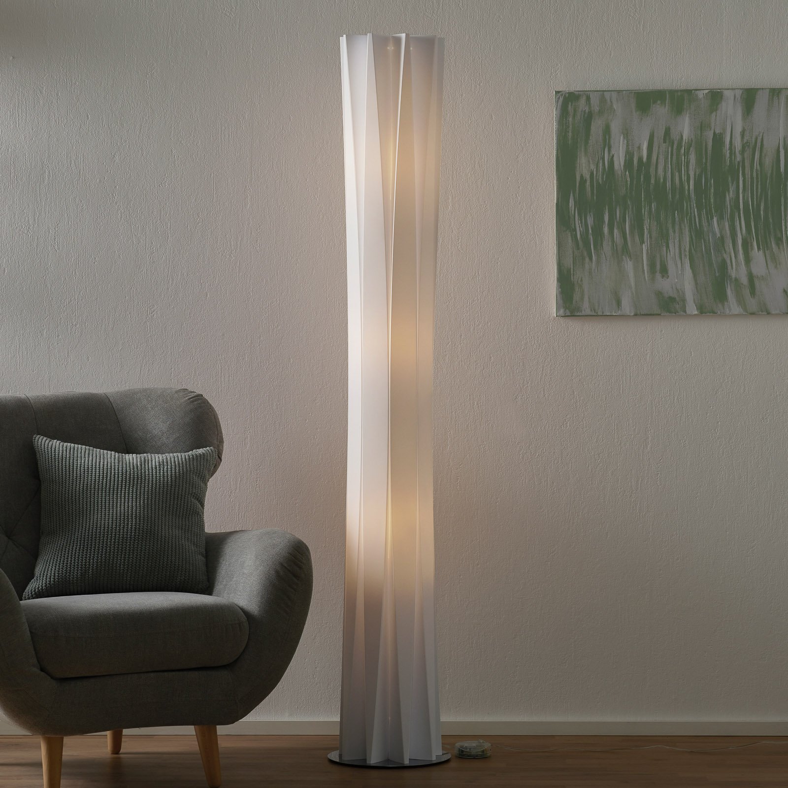 Bach Stehleuchte XXL Weiß - SLAMP