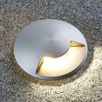 Lucande recessed floor light Milara, 1-bulb, 9 cm, IP67, GU10