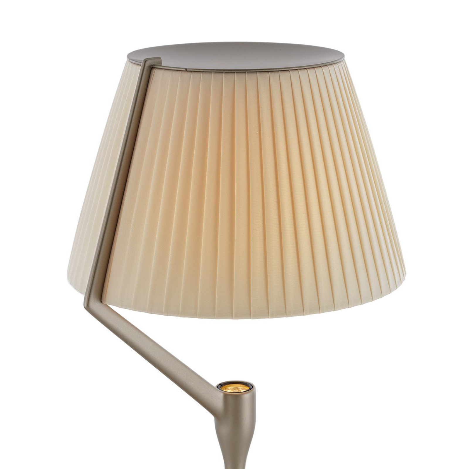 Lampă de masă cu LED Kartell Angelo Stone, aurie, dimabilă