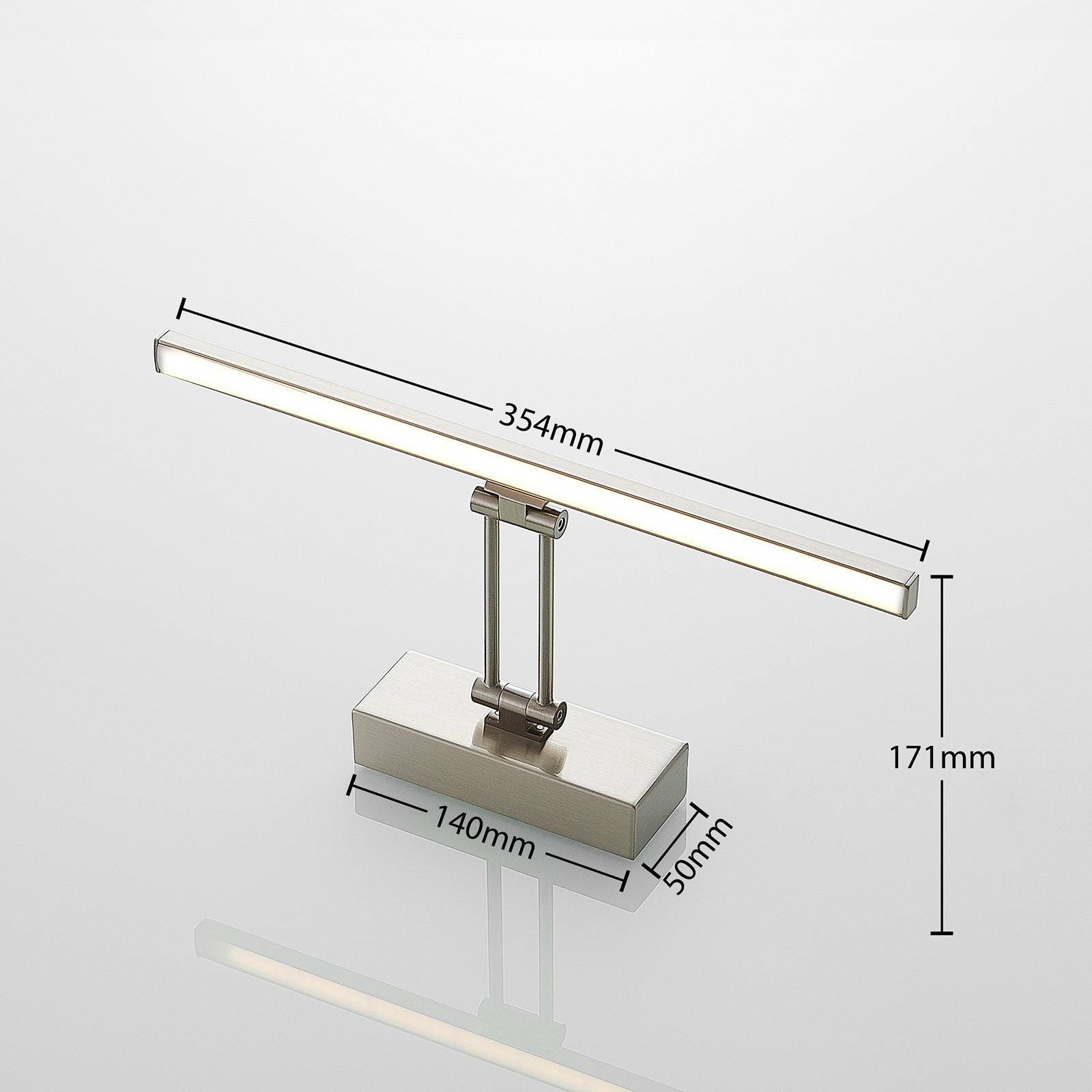 Lucande Thibaud oświetlenie obrazów LED, 35,4 cm