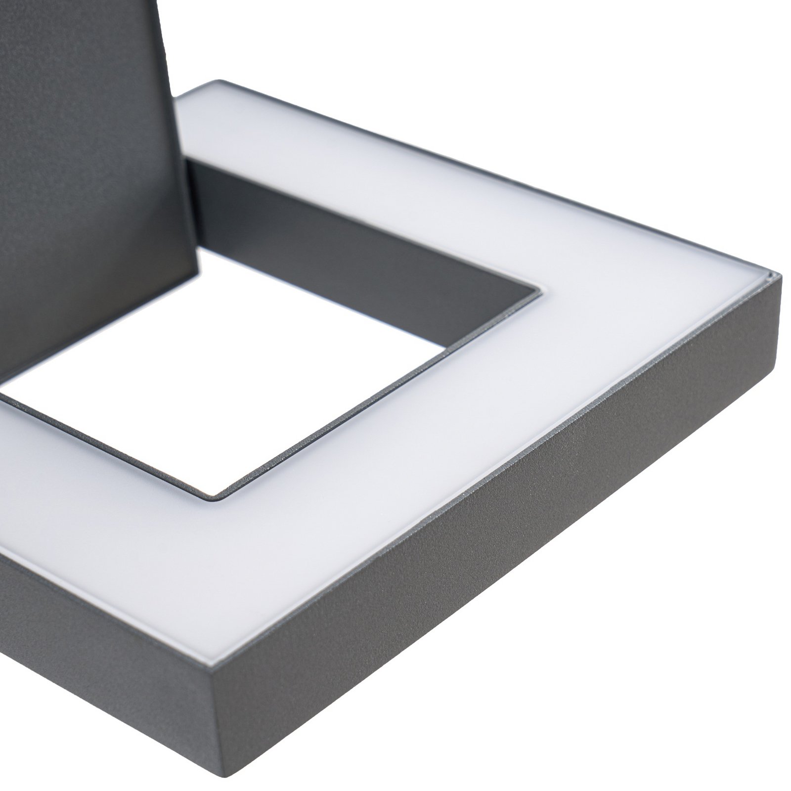 Lindby LED venkovní nástěnné svítidlo Orbin, šedé, naklápěcí, CCT, IP54 Lindby LED venkovní nástěnné svítidlo Orbin, šedé, naklápěcí, CCT, IP54