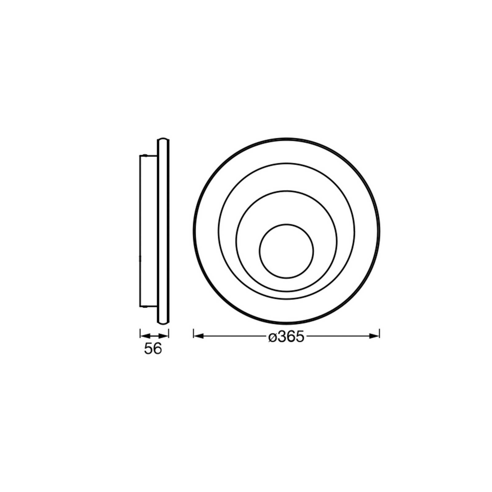 Lampa sufitowa LED OSRAM ORBIS SPIRAL ROUND, Ø 37 cm, biała 38 W