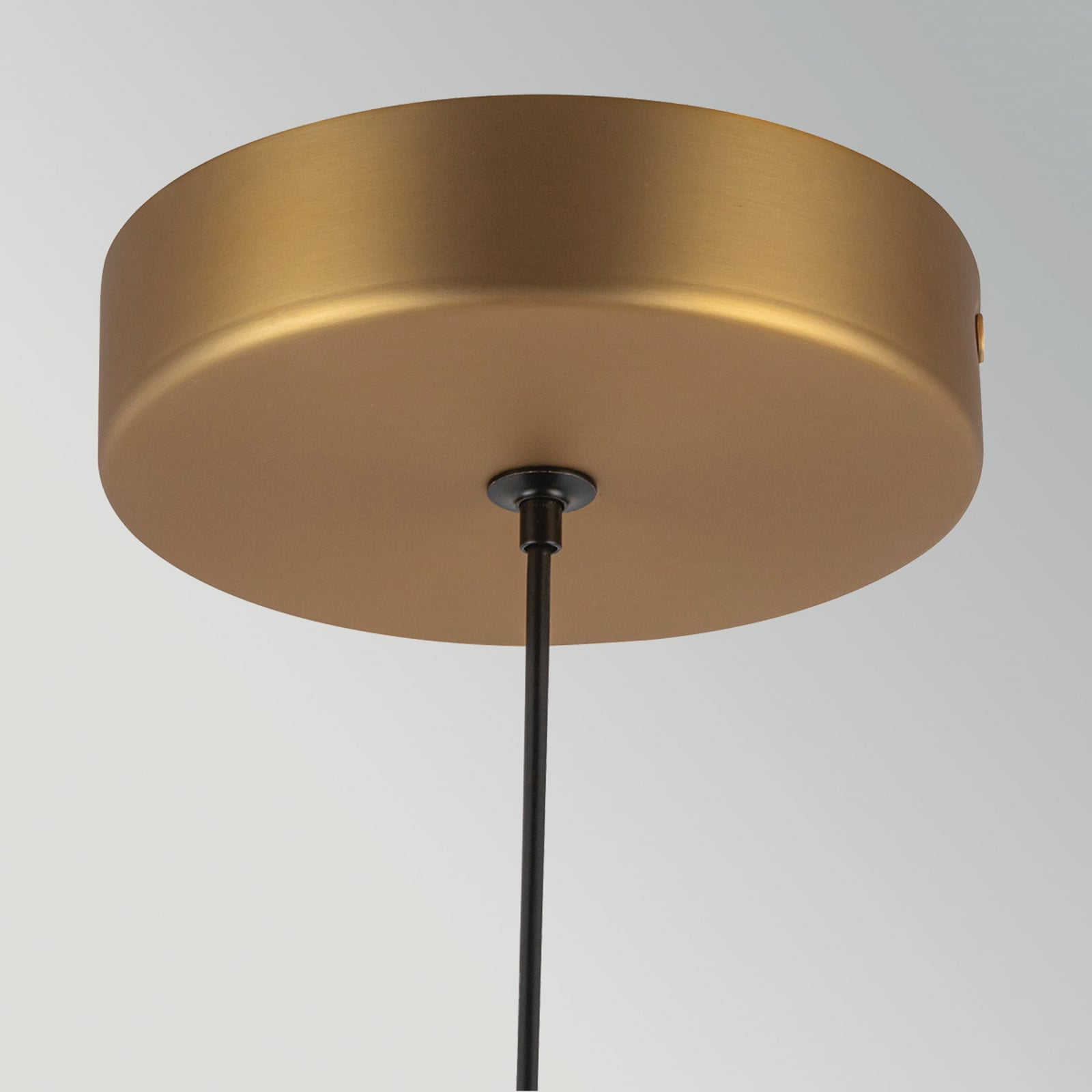 Candeeiro suspenso LED Arden, dourado, Ø 15 cm, metal, regulável - Elstead Candeeiro suspenso LED Arden, dourado, Ø 15 cm, metal, regulável - Elstead