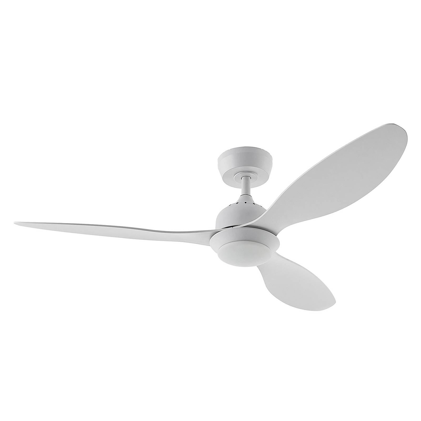 Lindby Merton LED ceiling fan, white - Living / Dining Room - dimmable - Modern