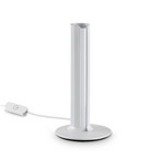 Stolová LED lampa IDEAL LUX Dorica, biela, výška 25 cm