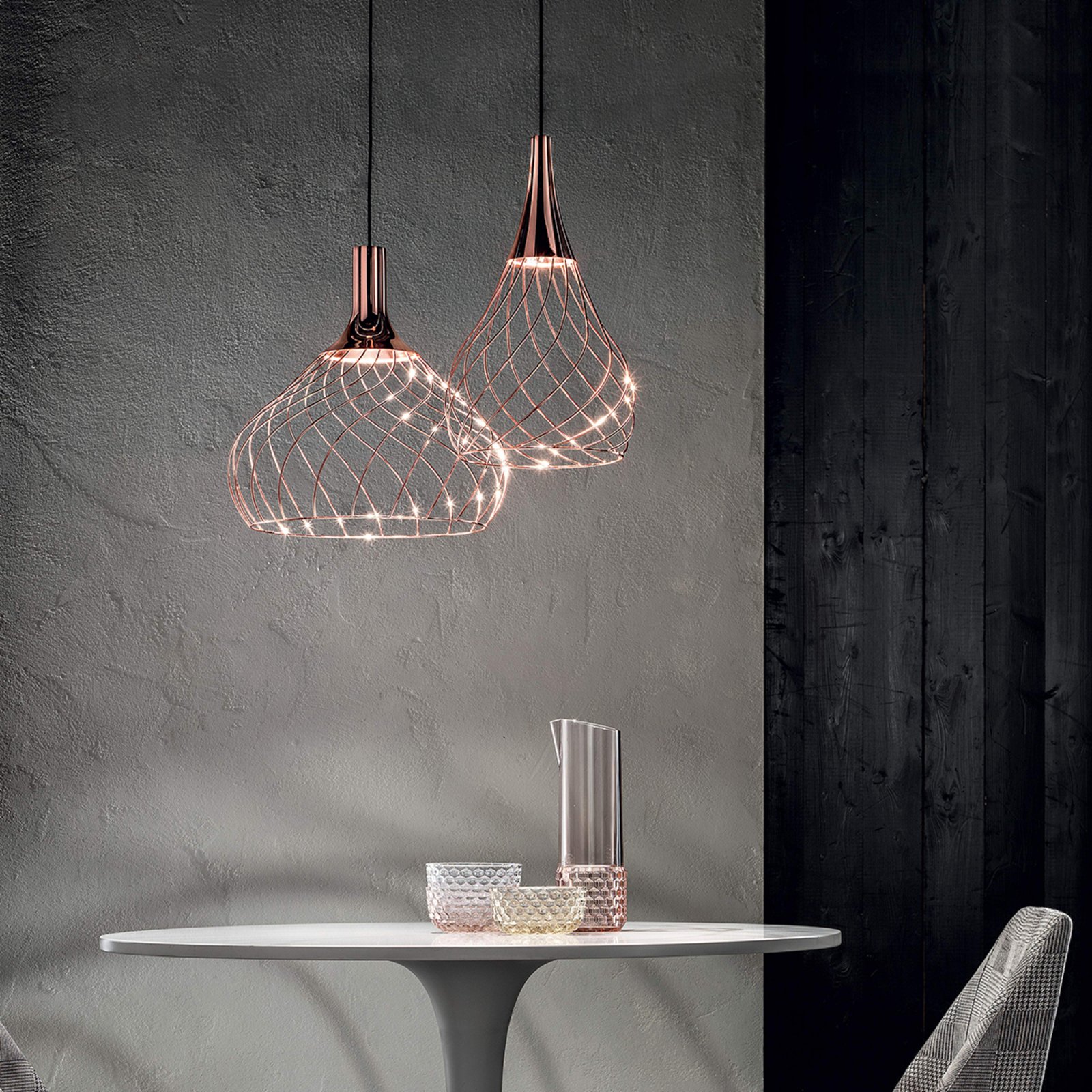 Lampada LED a sospensione Mongolfier P1, metallo - Stilnovo Lampada LED a sospensione Mongolfier P1, metallo - Stilnovo