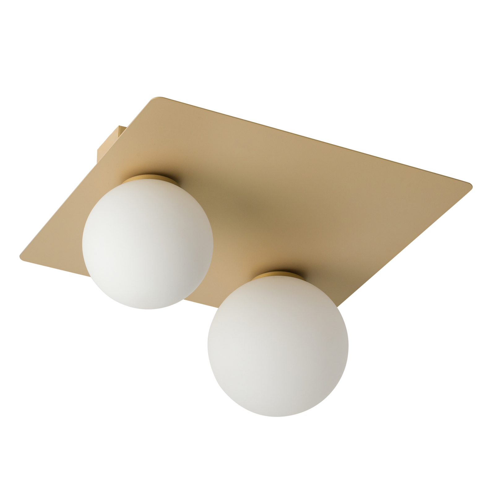 Lampa sufitowa Firn, kątowa, 2-punktowa, złota
