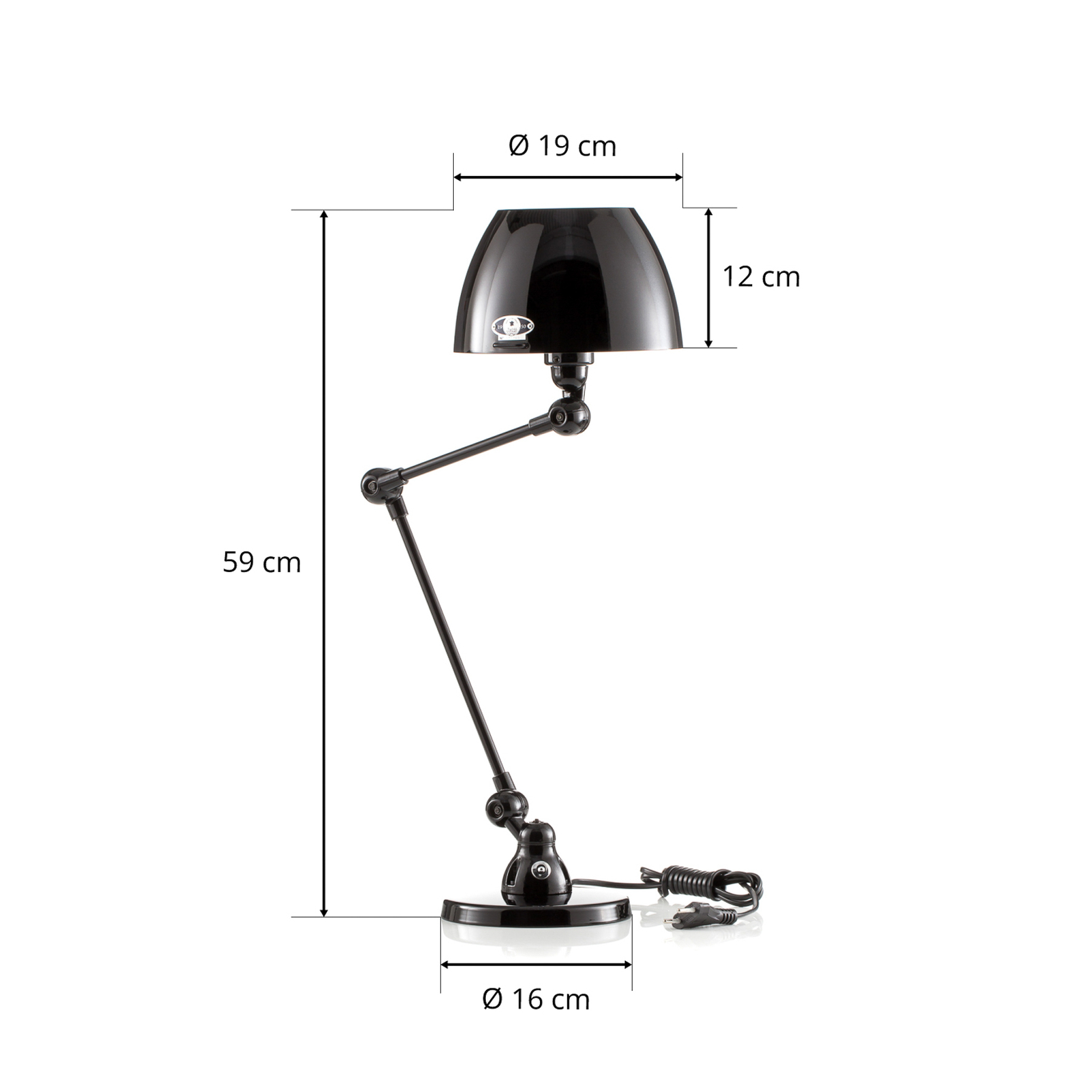 Jieldé Aicler AIC373 stolní lampa, černá