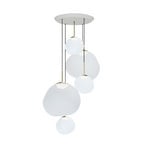 Tom Dixon Melt Pendant System Large Round, color ópalo/plateado
